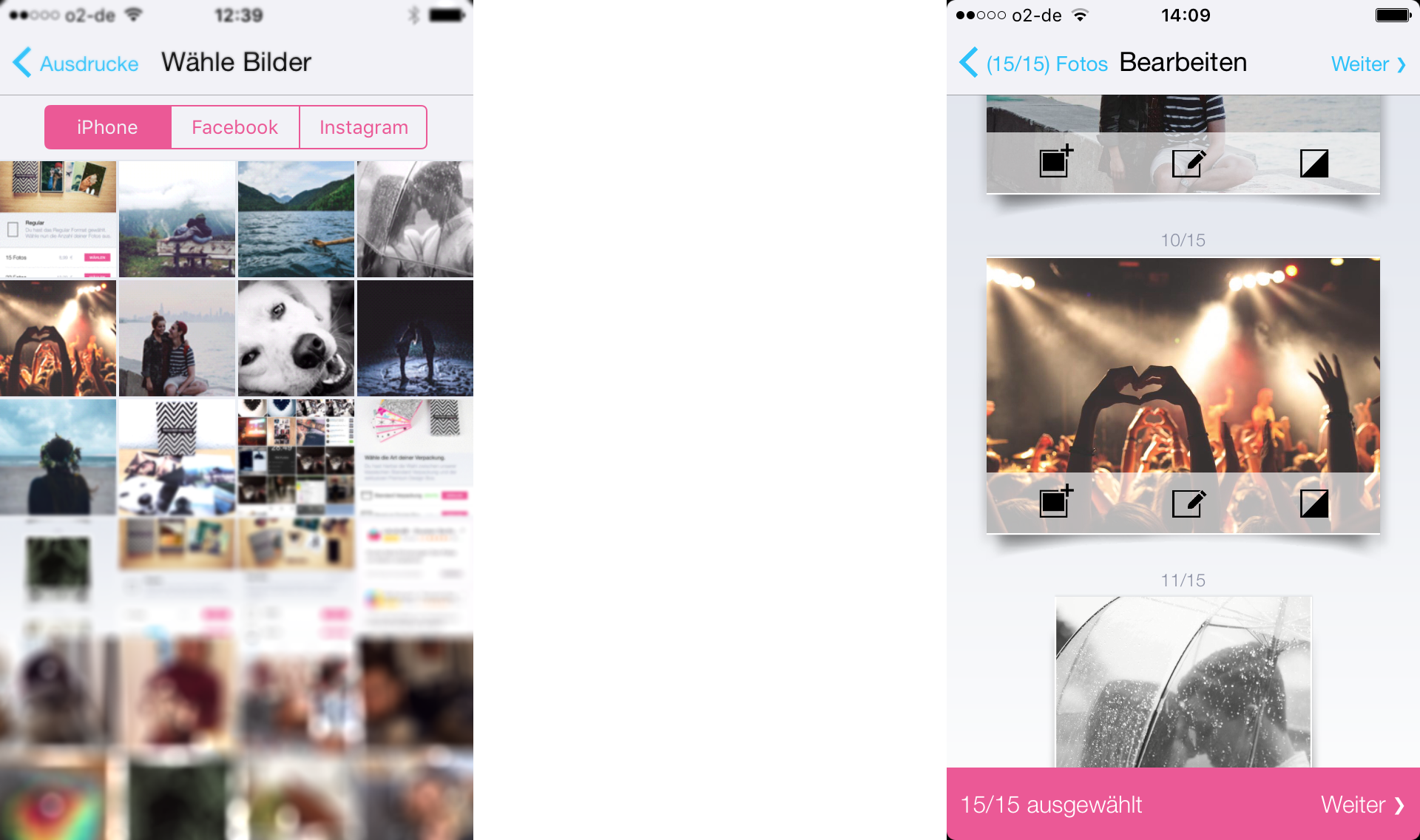 In App Screen Fotos Drucken Bilder Bearbeiten Facebook Instagram Iphone Mypostcard Mypostcard Blog